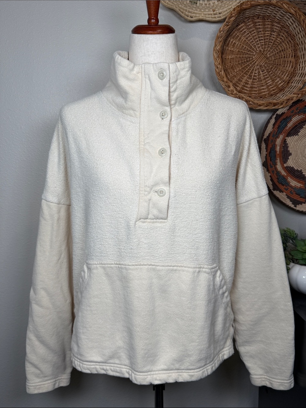 REI Cotton Hemp Sweater Chunky Knit Pullover Crewneck Women’s Medium